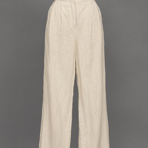 Noli Pants - Noli The Label XL Wide Leg Linen Blend Rayon High Rise Pants Neutral NWOT